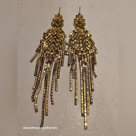 Large Dangle Earrings - Picture 2 of 5